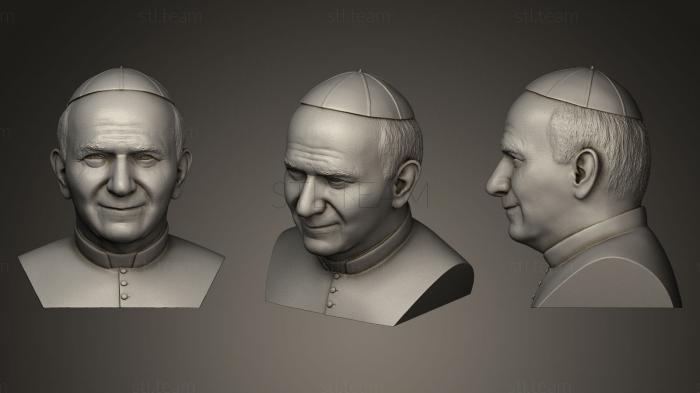 Бюсты и барельефы известных личностей Папа Иоанн Павел II